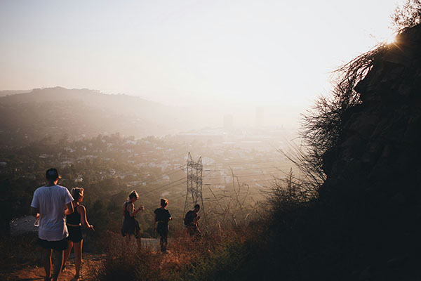 running downhill